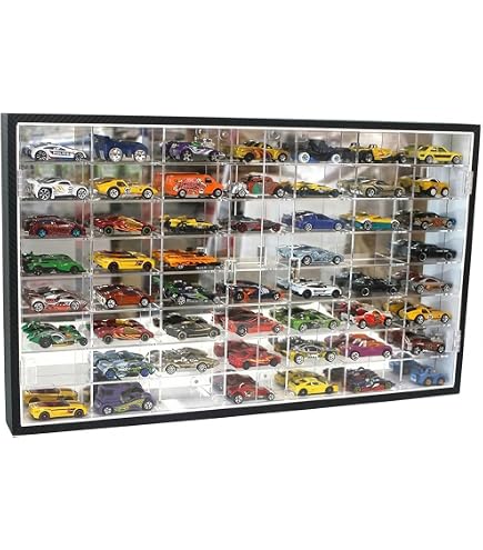 Amazon.co.jp: 1/64 ミニカーディスプレイケース ライト付き 7段
